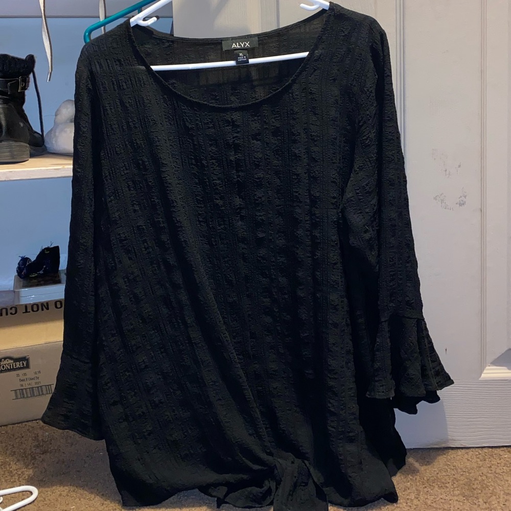 Womens XL black blouse